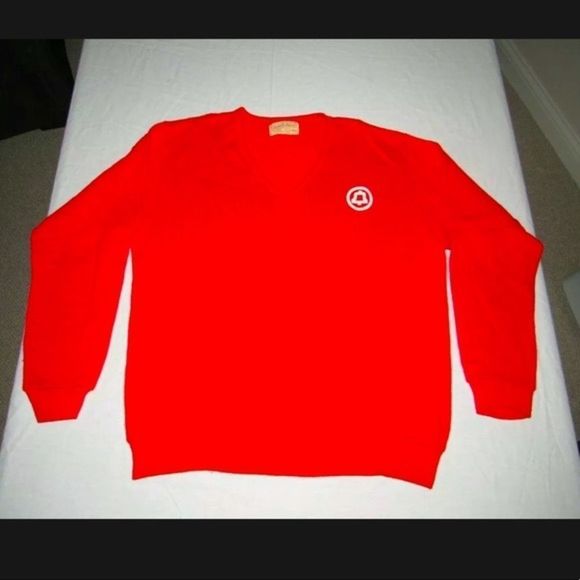 ☎️ •VINTAGE 70s Creslan & Rayon Bell Telephone Sweater• ☎️ - Picture 4 of 5